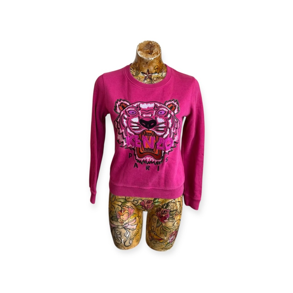Kenzo Paris top magenta lion small